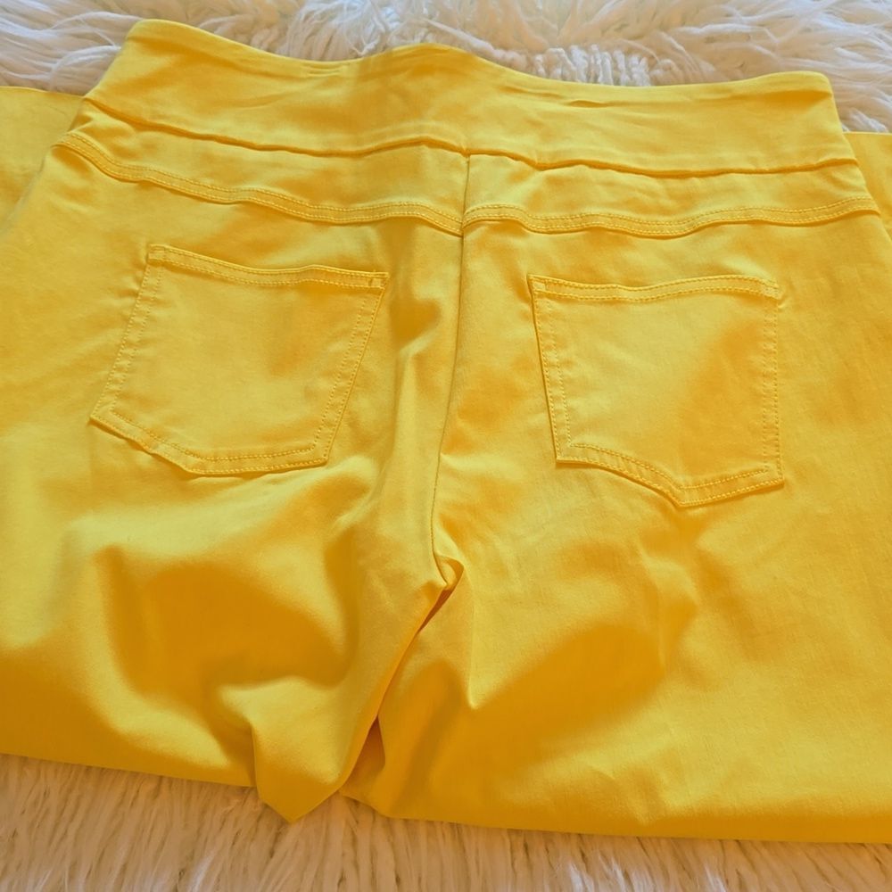 Ruby Rd. Cropped Yellow Pants - image 7